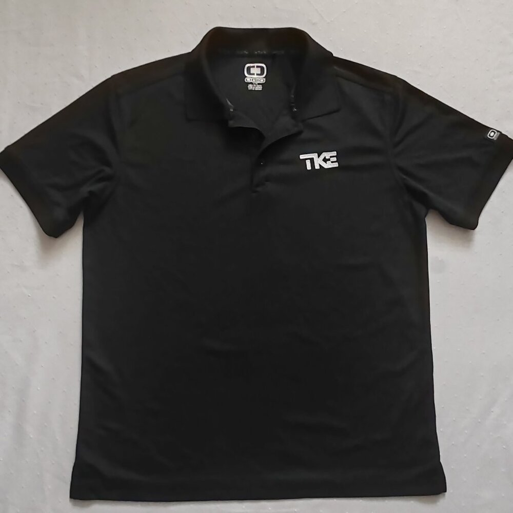 OGIO Men’s TKE Tau Kappa Epsilon Performance Polo Shirt - Black - Size L